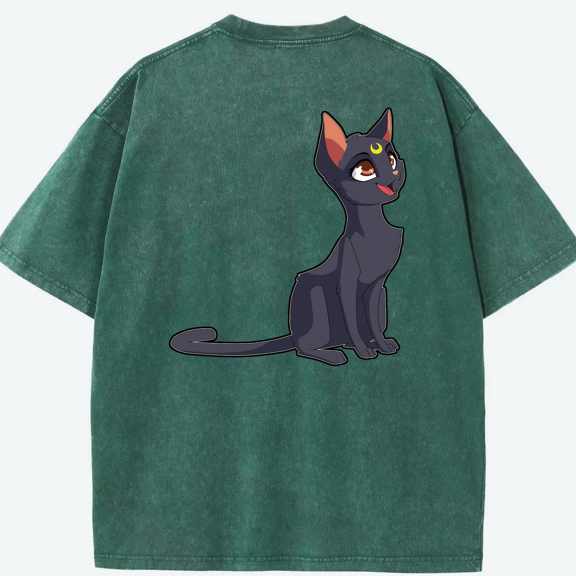 （画像用） 美少女戦士セーラームーン Sailor Moon 綿100% ヴィンテージ風 半袖Tシャツ（背面プリント）